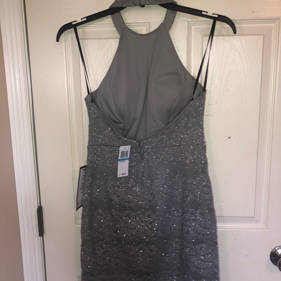 NWT City Studio Juniors' Glitter Lace Dress - Picture 7 of 8